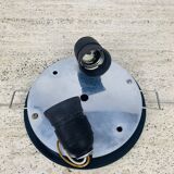 Regent vintage half-sphere opaline ball wall lamp