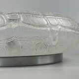 60s 70s ceiling lamp Plafoniere Ice Glass Doria Germany Space Age Design