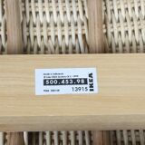 Banc en osier IKEA Peanut, Suède, années 1980