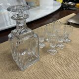 Carafe and its 6 aperitif glasses