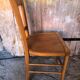 Ancienne chaise bistrot style luterma bois clair vintage #a567