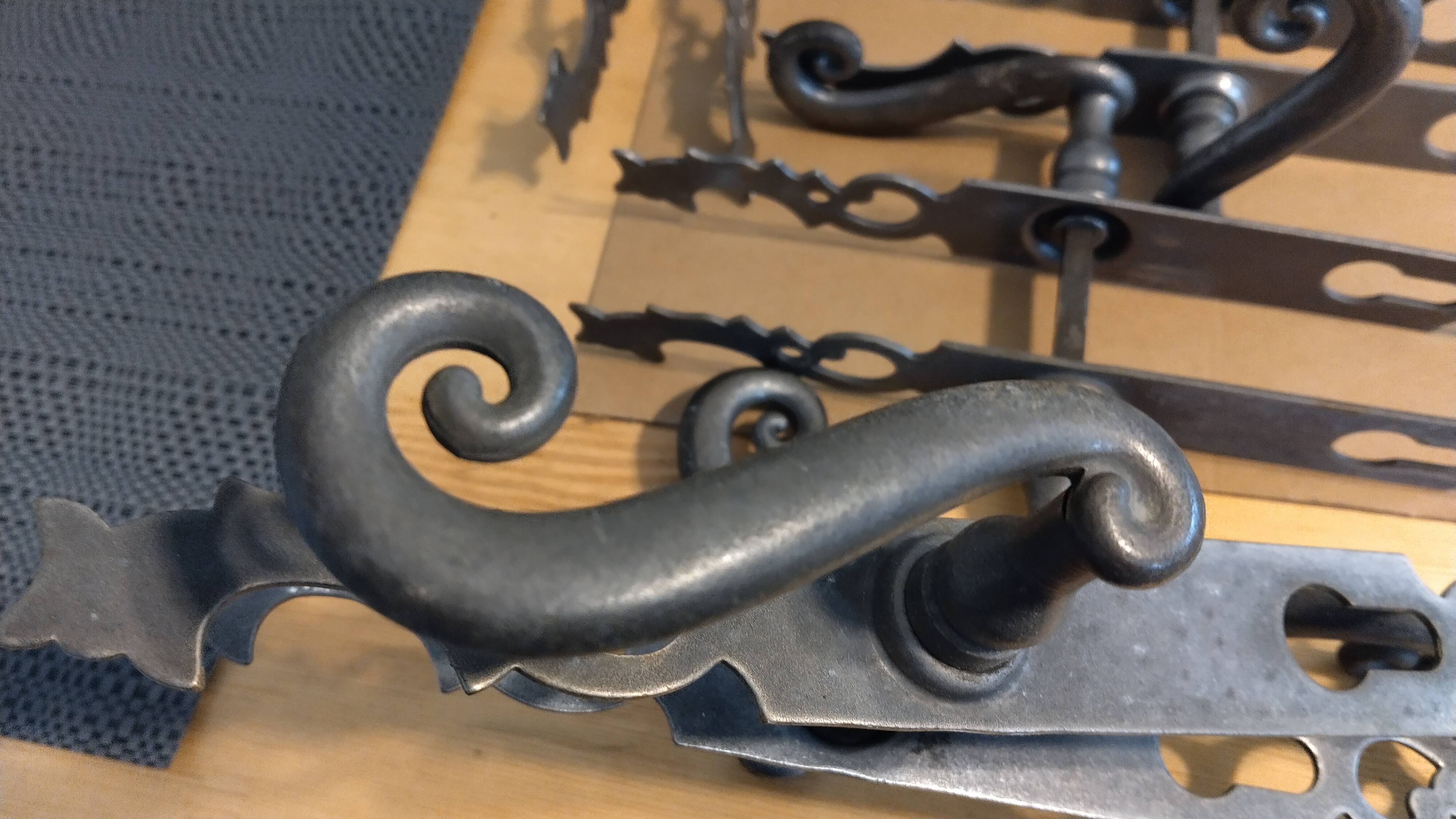 Antique door handles