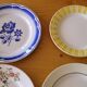 Set of 12 different flat plates