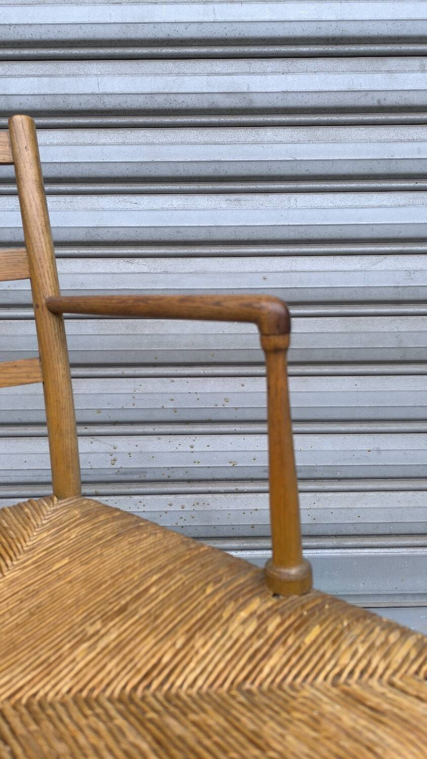 Early 19th century stepped back armchair