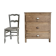 Atypical antique chest of drawers