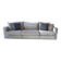 3-seater PMP Classy sofa in grey fabric and its 4 PMP cushions.