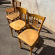 Set of 4 yellow bistro chairs