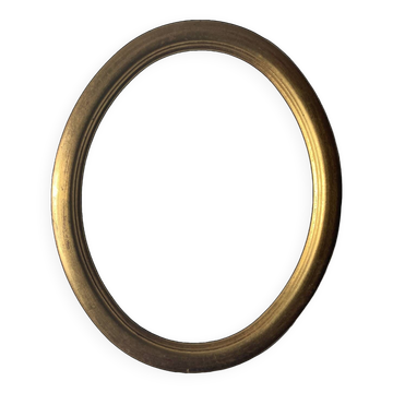 Cadre ovale doré