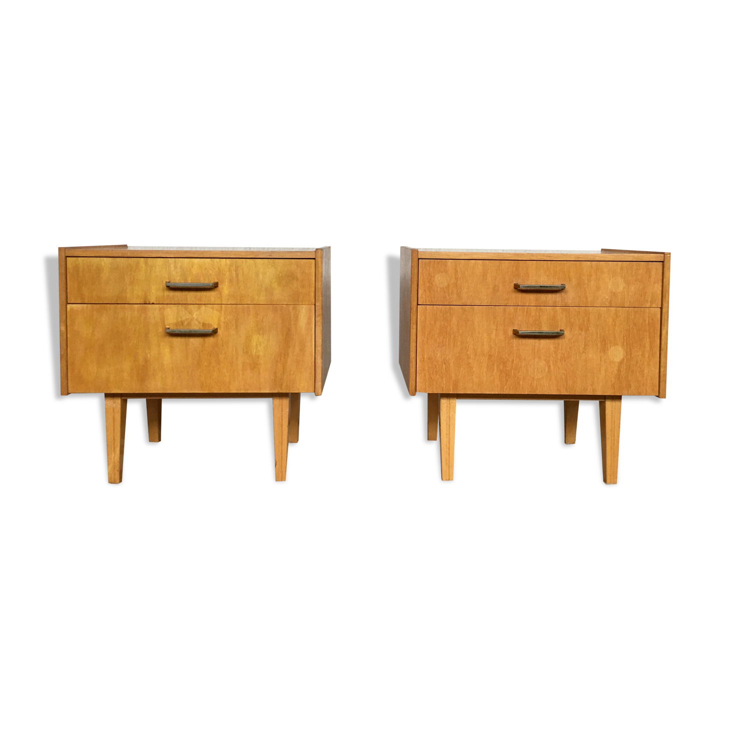 Paire de tables de nuit 50/60
