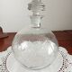 Carafe en verre gravé