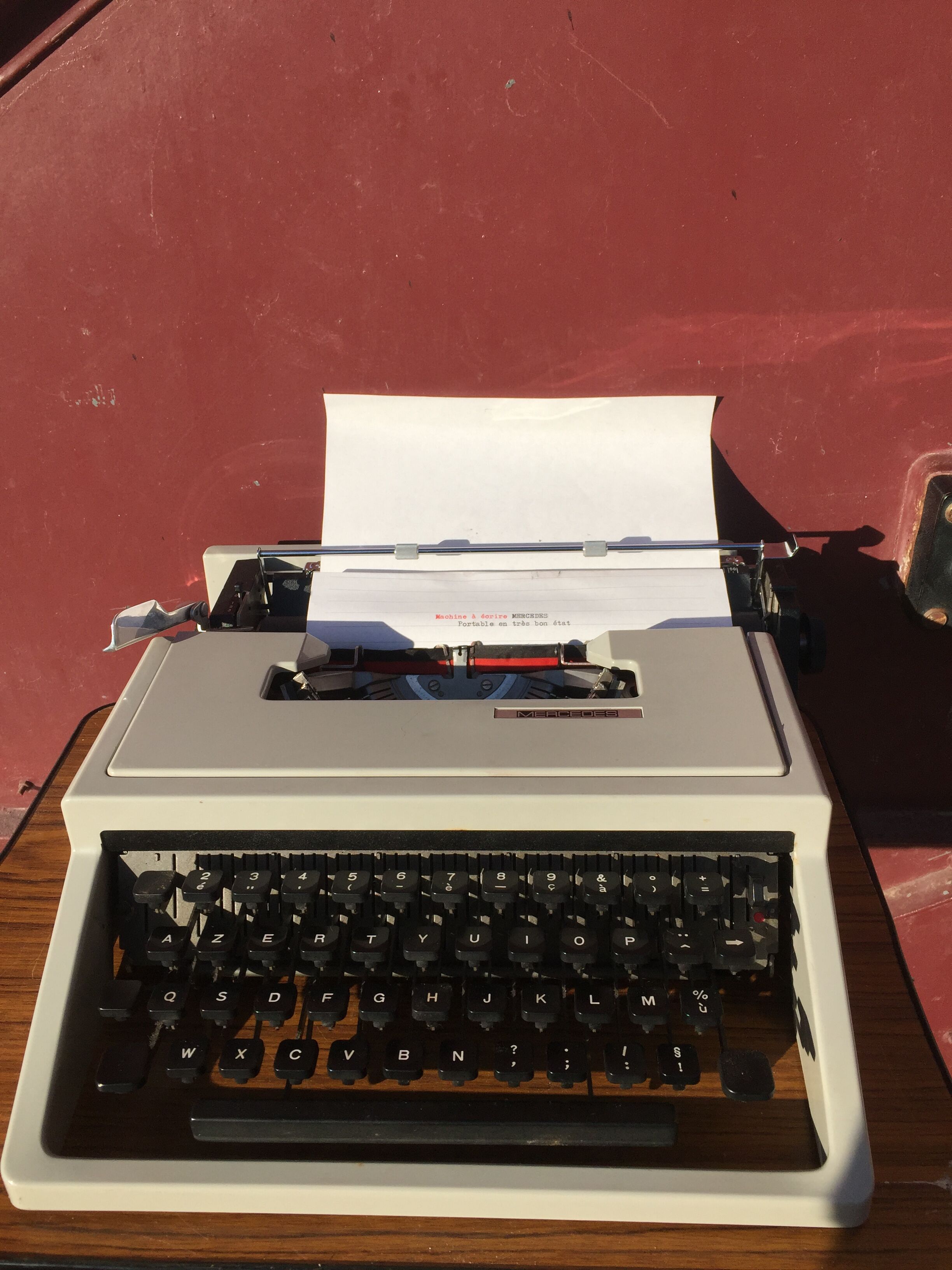 Mercedes typewriter, 70s, made in Spain