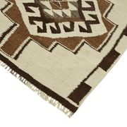 Turkish Handwoven Vintage Herki Kilim 90 cm x 310 cm