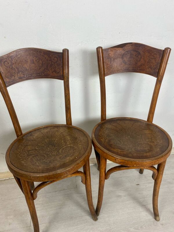 Paire de chaise bistrot