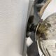 70s chrome and smoked glass wall light