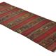Vintage geometric Oushak kilim runner handmade 272 x 103 cm