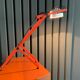 Lampe rouge modèle "Sintesi" de tavolo de Ernesto Gismondi pour Artemide, Italie années 70