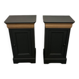 2 restored Louis Philippe style bedside tables