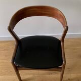 Danish teak and leather chair from the 60s/70s