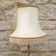 Old brass lamppost, Lampshade pagoda