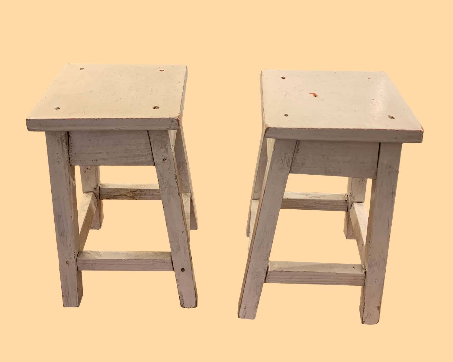 Pair of miniature stools