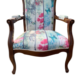 Fauteuil Voltaire en noyer