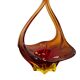 Vintage glass bowl/decoration (red/amber)