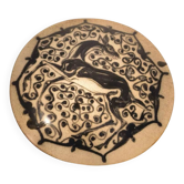 PIERRE PAULUS, rare wall plaque 'Antelope' Art Deco Africanist, ceramic
