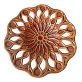 Openwork and glazed ceramic fruit bowl, 1960s-70s.