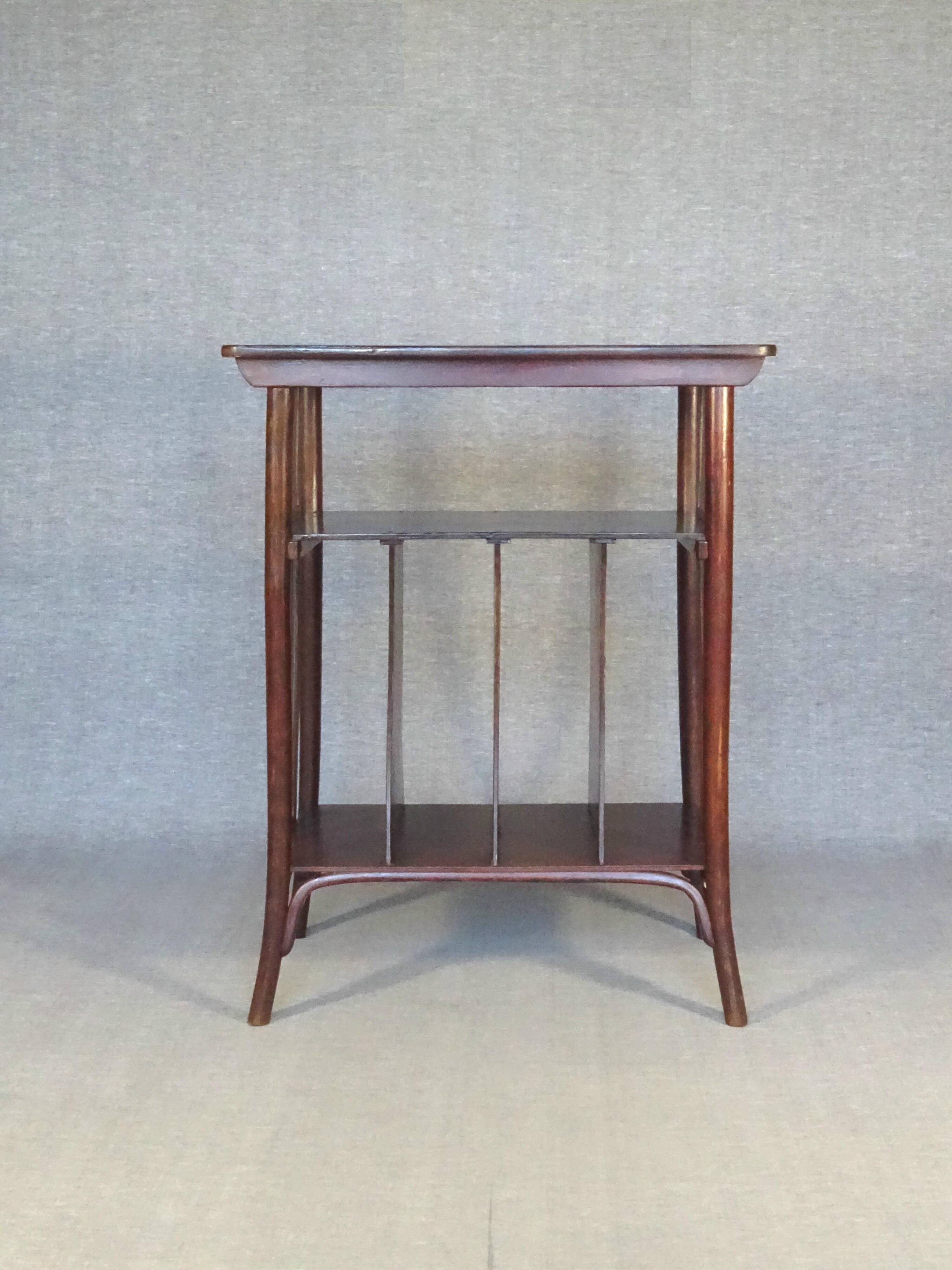 Music table, J & J Kohn around 1910 designed by Kolomann Moser.
