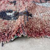 Red Boujad Moroccan rug - 221 x 89 cm