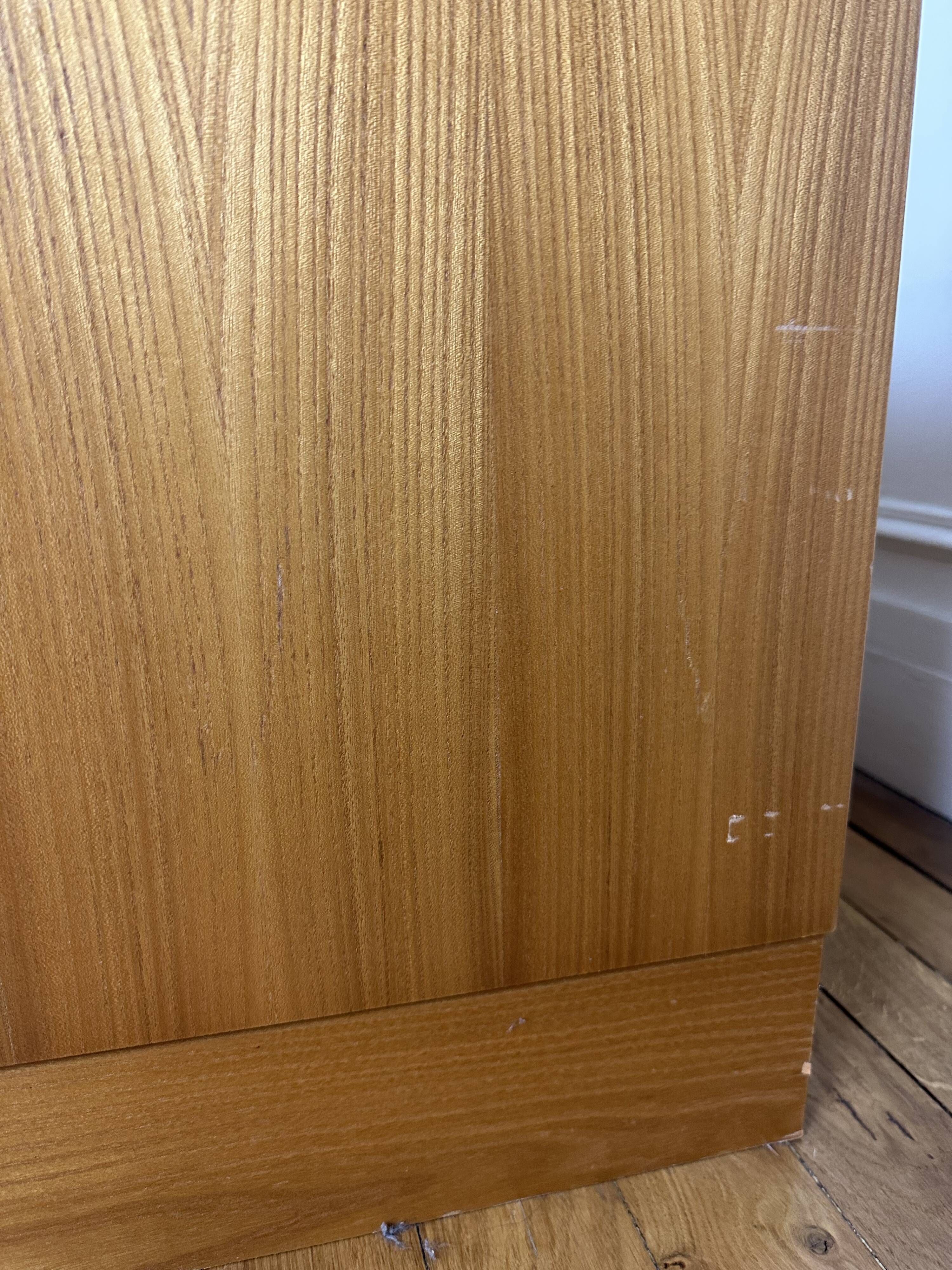 2 tables de chevet en orme Simat années 80