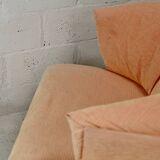 Armchair Ligne Roset, pastel orange color, France, circa 1990