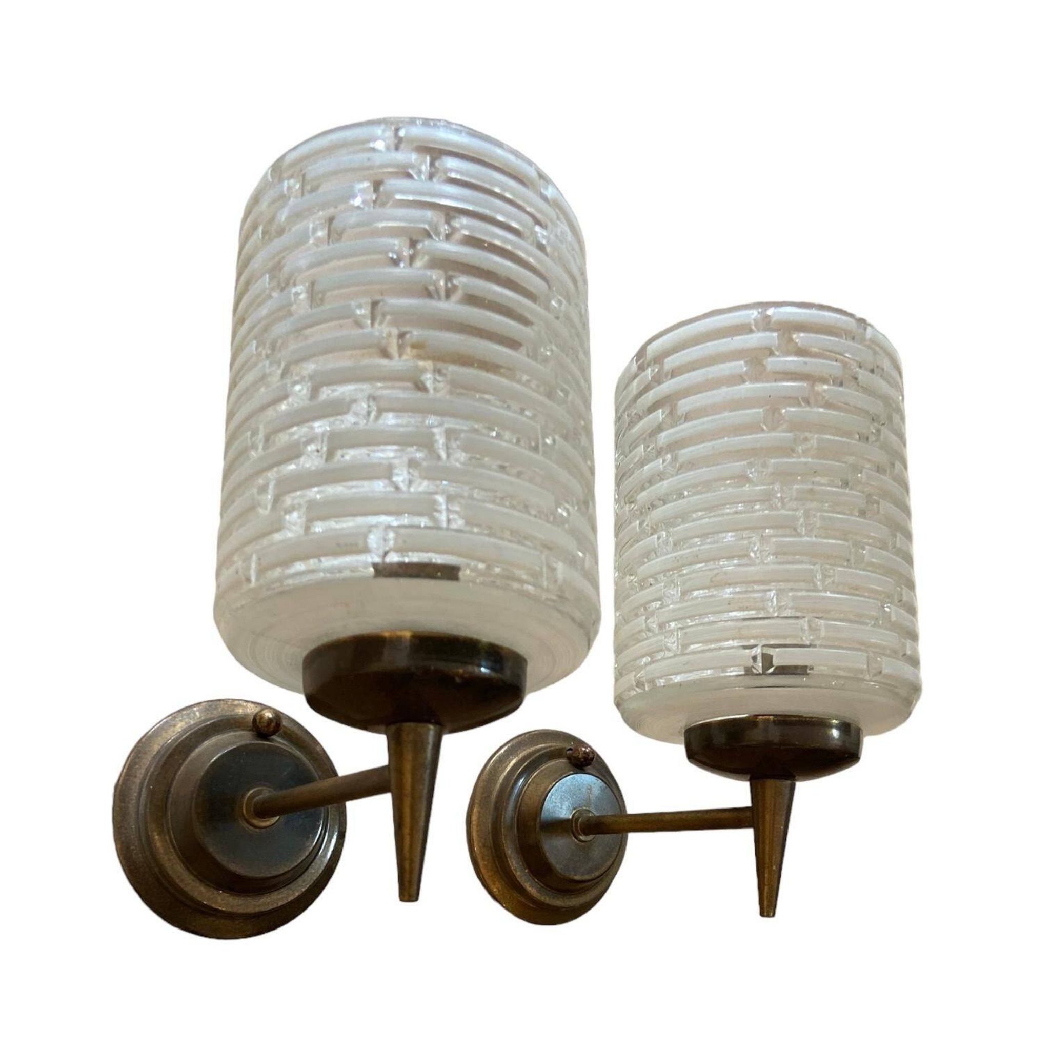 Paire d'appliques murales italiennes