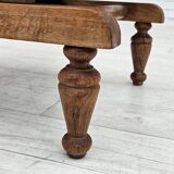 1970s, Danish highback rocking chair, oak wood, furniture wool, original condition.