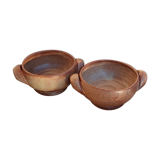 Set of two stoneware bowls