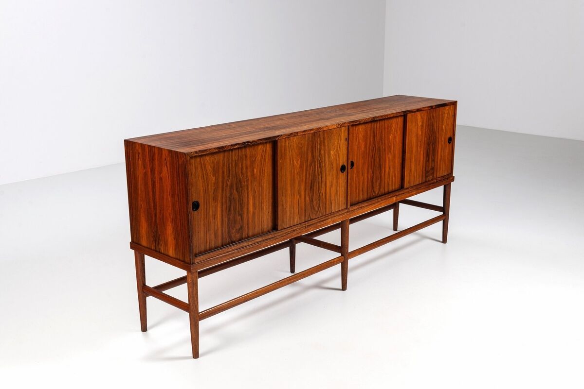 Unusual highboard or sideboard in rosewood Denmark 1967
