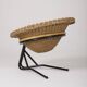 Arnold Bueno rattan and metal armchair by Mesquita