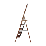 Wooden bookcase ladder