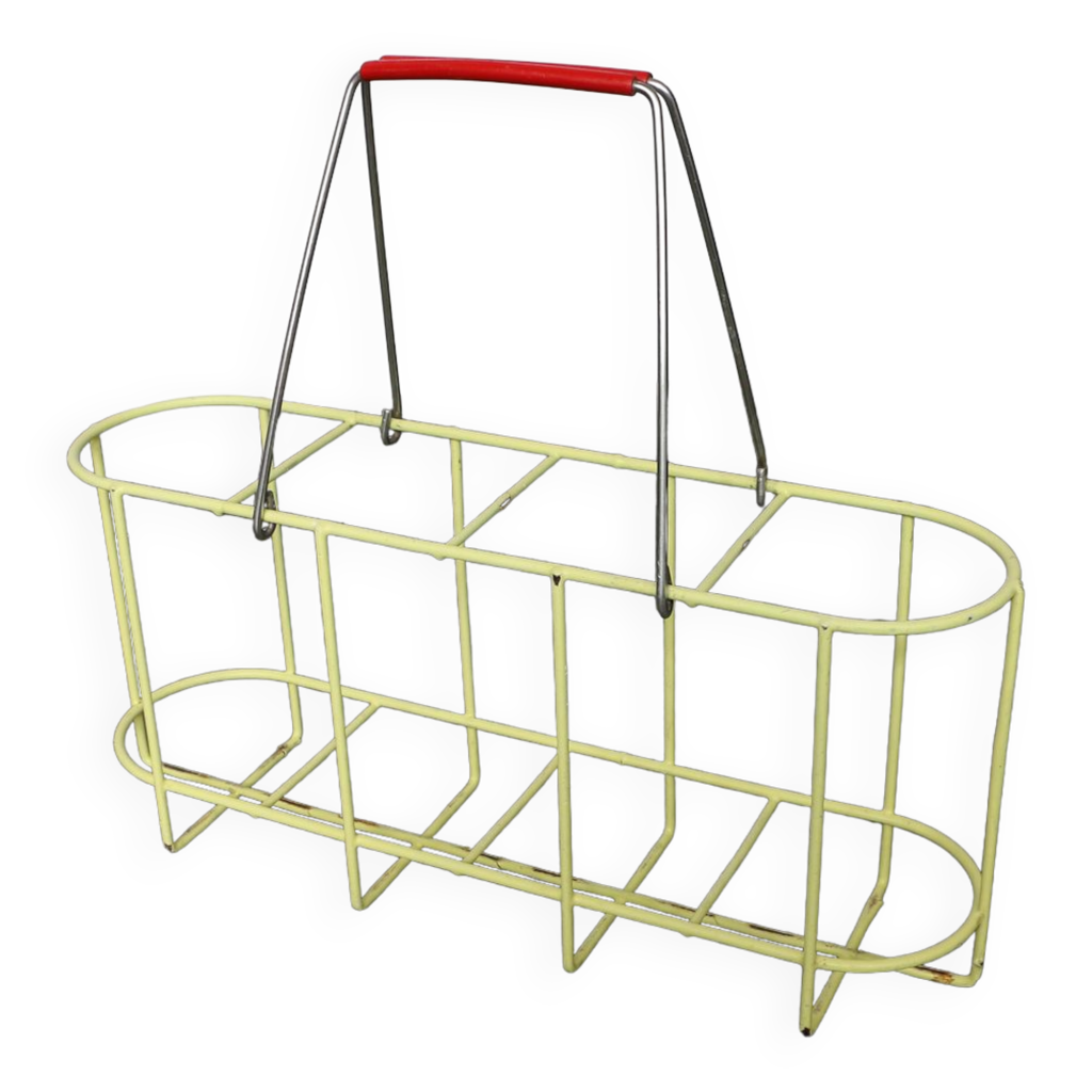 STEFANPLAST Panier Porte-Bouteilles 6 Places Bleu Cobalt – Design Italien Robuste Et Pratique