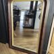 Louis-Philippe mirror in old wood and patinated gilded surround