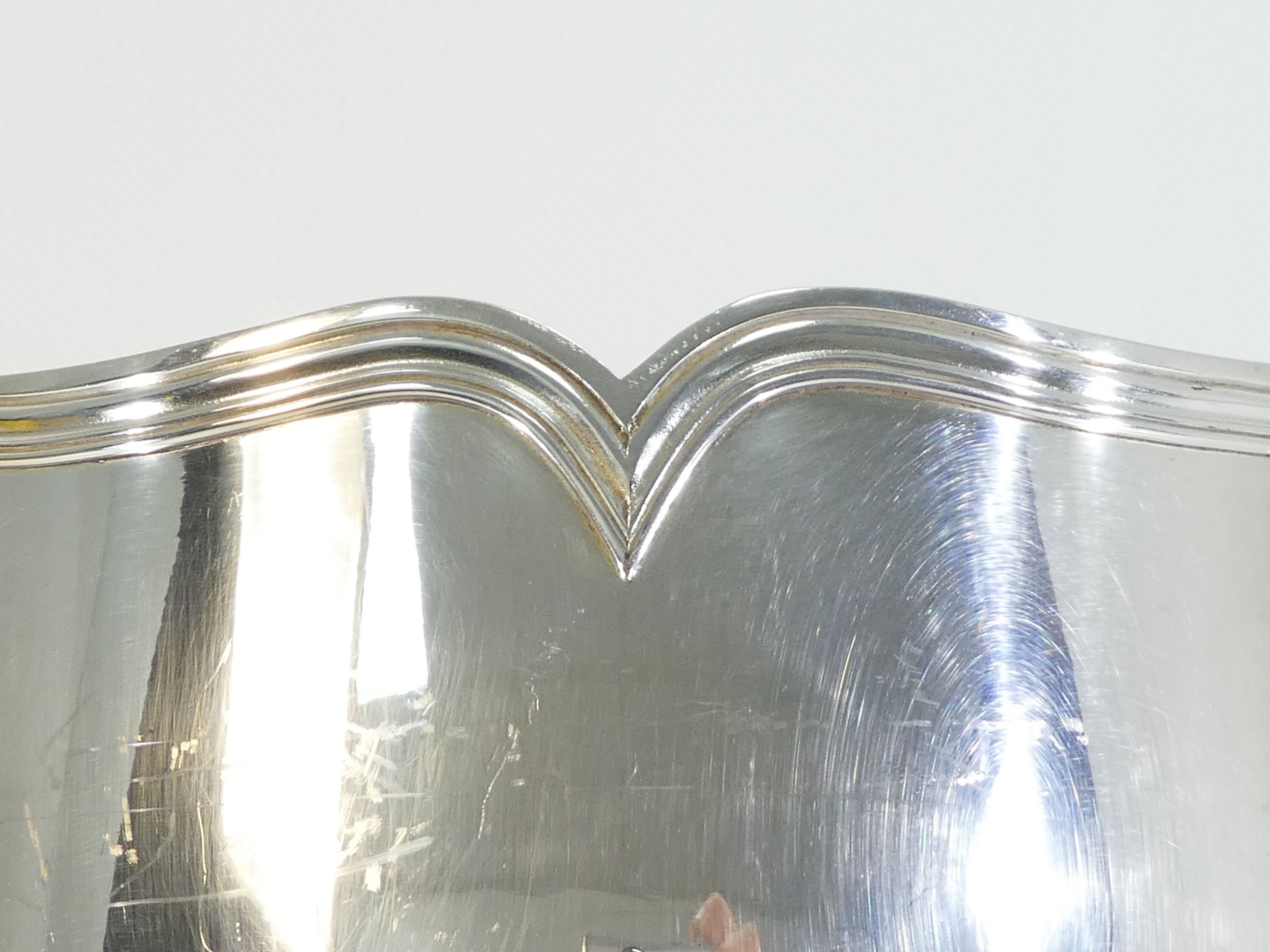 Louis XV-style silver metal Champagne bucket