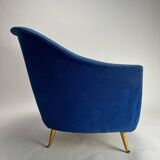 Set of Mid-Century Italian Armchairs attributed to ISA, 1950s