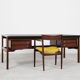Midcentury Danish XL desk in rosewood and leather by Arne Vodder for Sibast