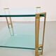 Regency Model T24 Coffee Table in Brass and Glass by Peter Ghyczy, 1970s