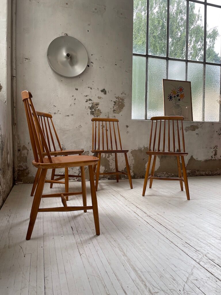 4 Scandinavian chairs Sweden Stolfabrik