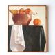 Painting, oil painting: Still life with fruit, 70s