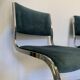 Pair of chrome blue chairs  70