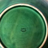 Vintage dish in green earthenware Gien