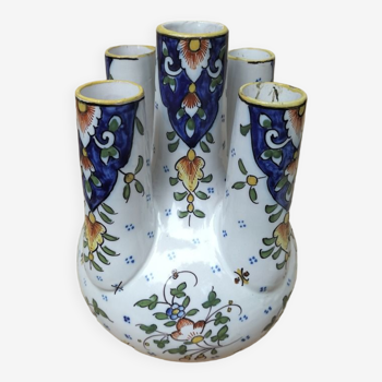 Tulip vase in earthenware of Desvres