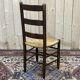 Suite of 8 oak chairs and straw seats - 1950s work